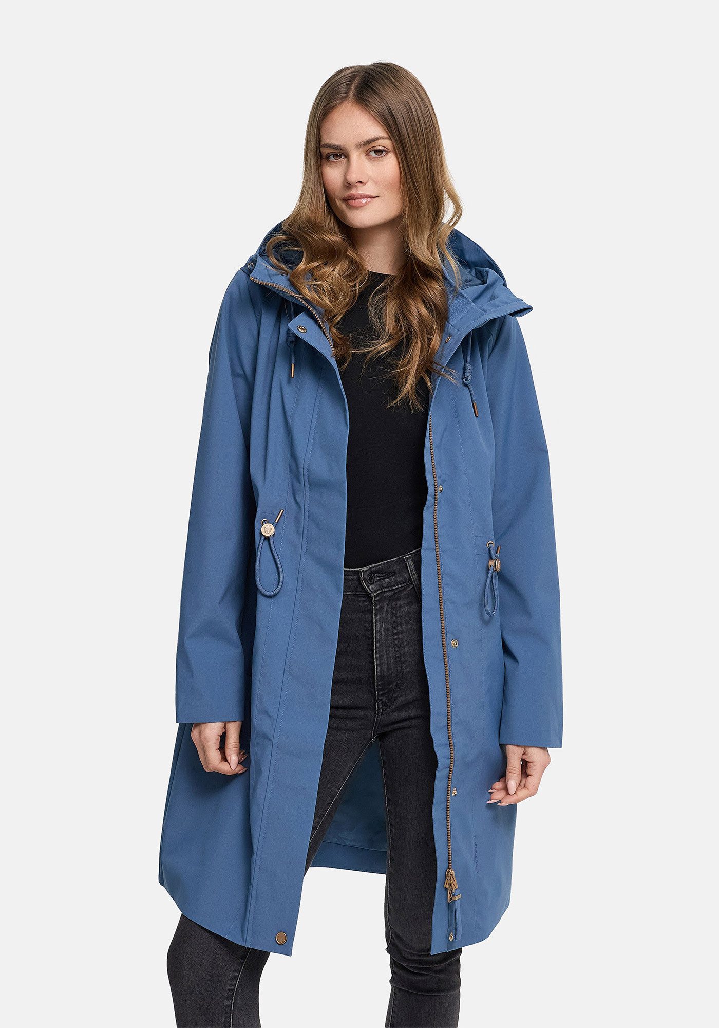 Marikoo Outdoorjacke Zilandaa Moderner Outdoorparka mit Kapuze und Kordelzug – Bild 3 von 5