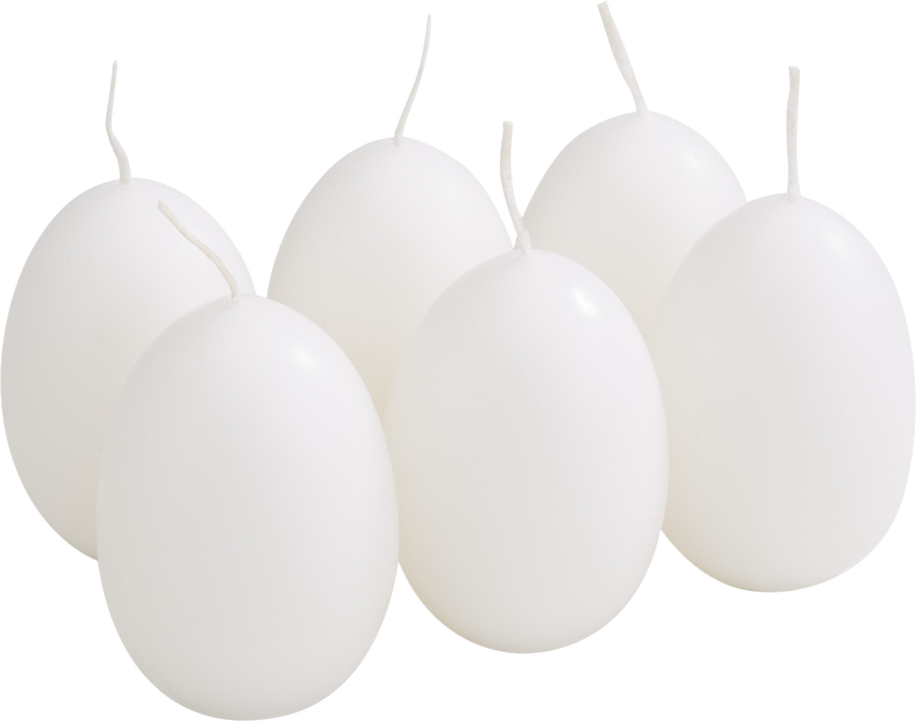 Wenzel Stumpenkerze Eierkerzen, 6er-Pack