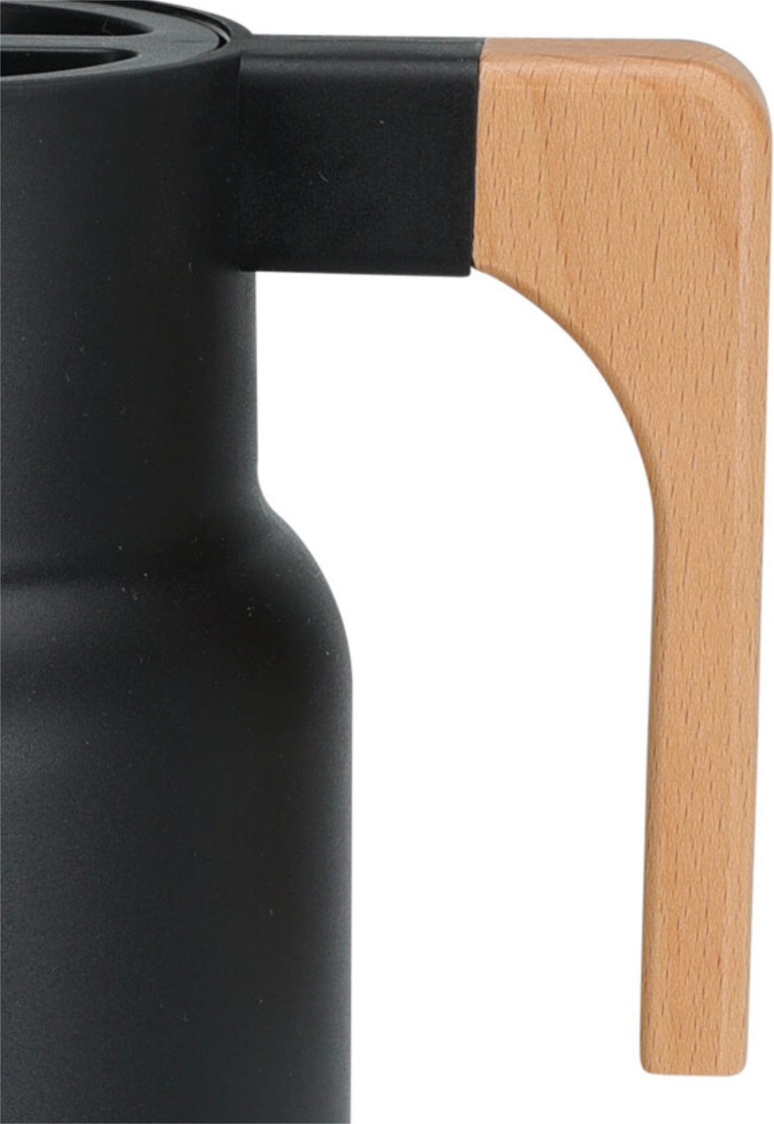 Koopman Kaffeekanne Isolierkanne 1 L Thermoskanne Kunststoff 2 Farben, (Stück, 1-St., Packung), 1L, 3 Farben zur Auswahl, Bambusgriff