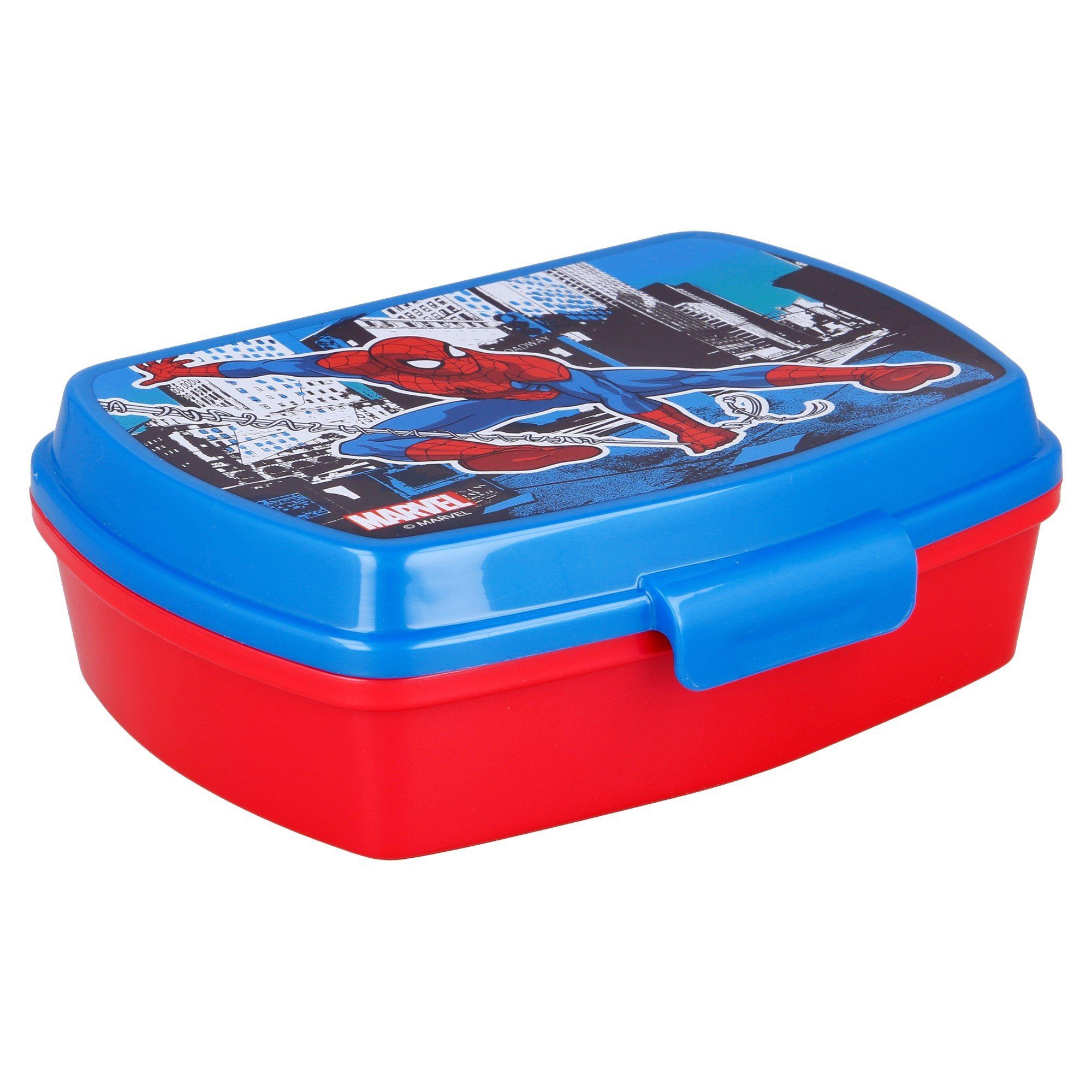 Besteck, 4 teiliges Lunchbox - (4-tlg) Brotdose Trinkflasche MARVEL Set Spiderman
