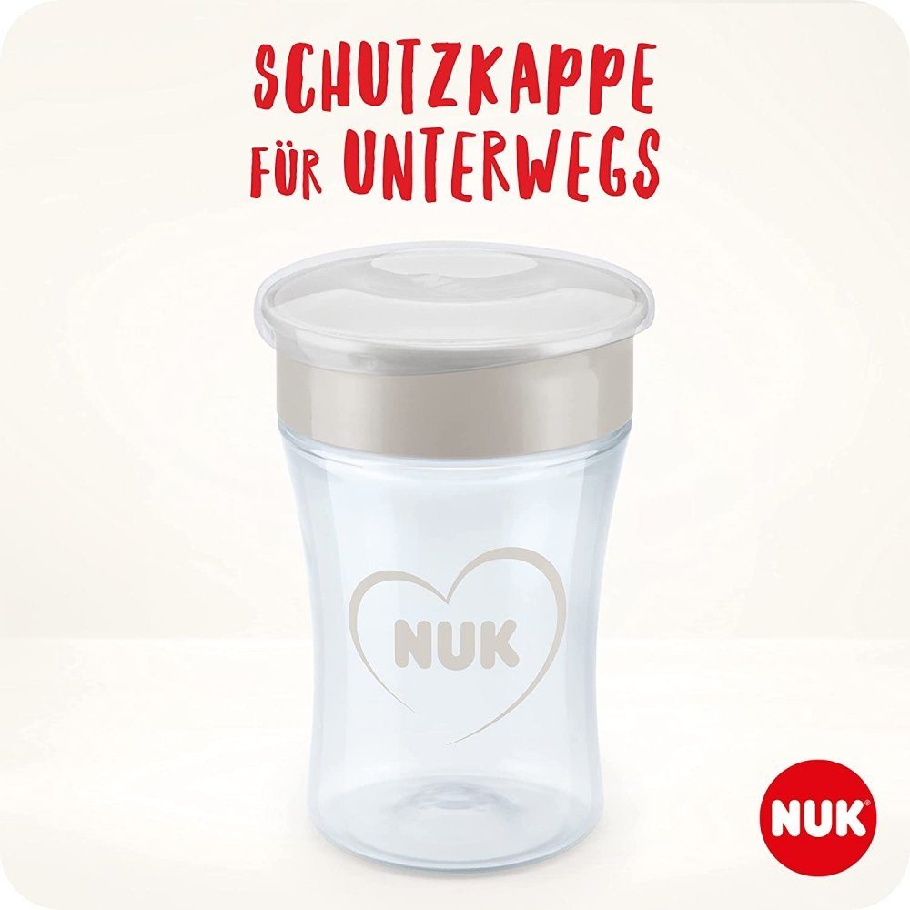NUK Babyflasche NUK Disney Minnie Mouse - Magic Cup - Trinkbecher - mit Deckel - rot