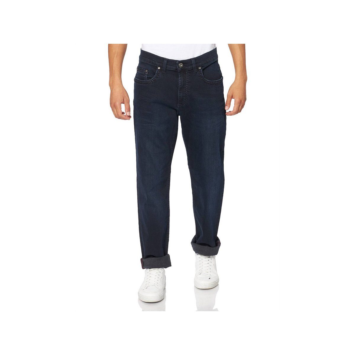 Pioneer Authentic Jeans Stoffhose dunkel-blau regular fit (1-tlg)