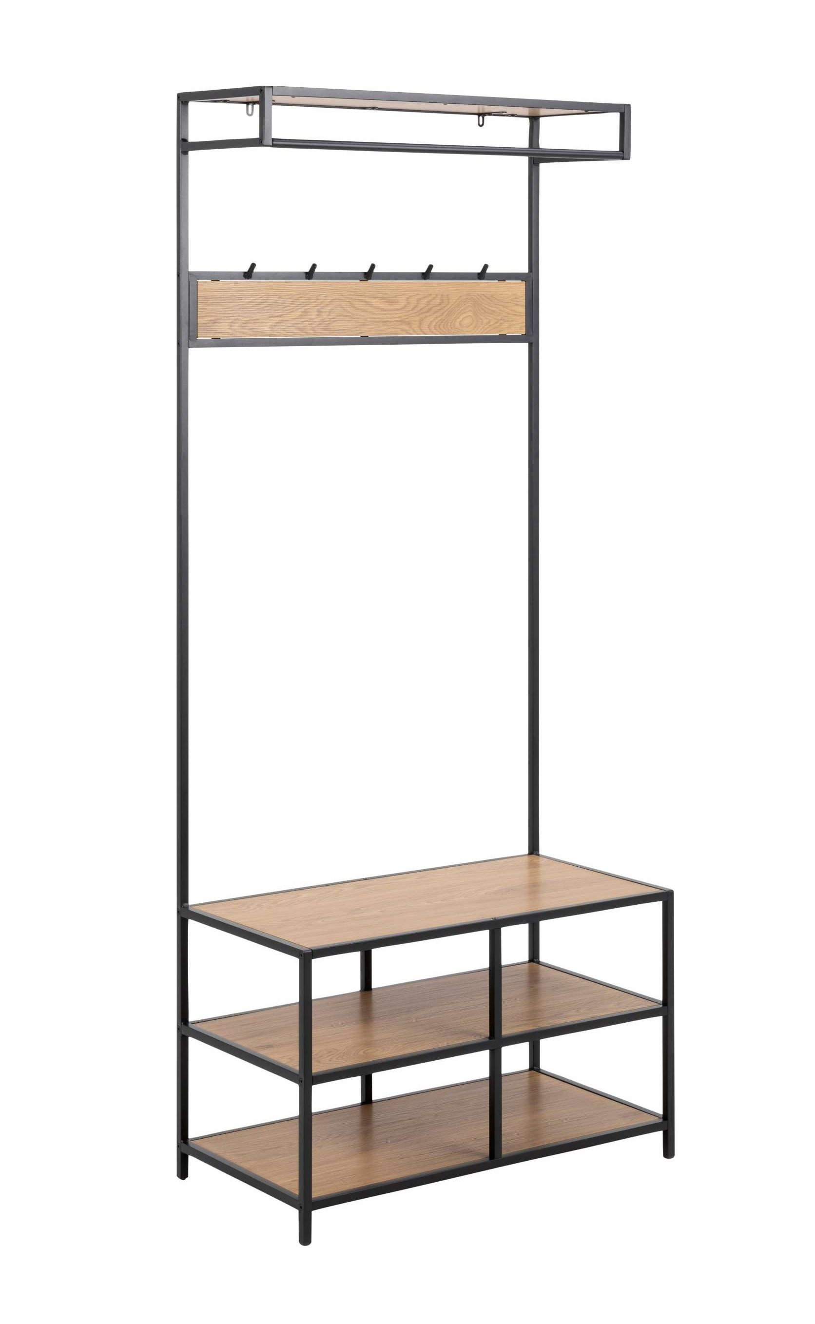 99rooms Garderobenständer Sifo, (Garderobenständer, Kleiderständer), Modern Design, viel Platz, Gestell: pulverbeschichtet Stahl