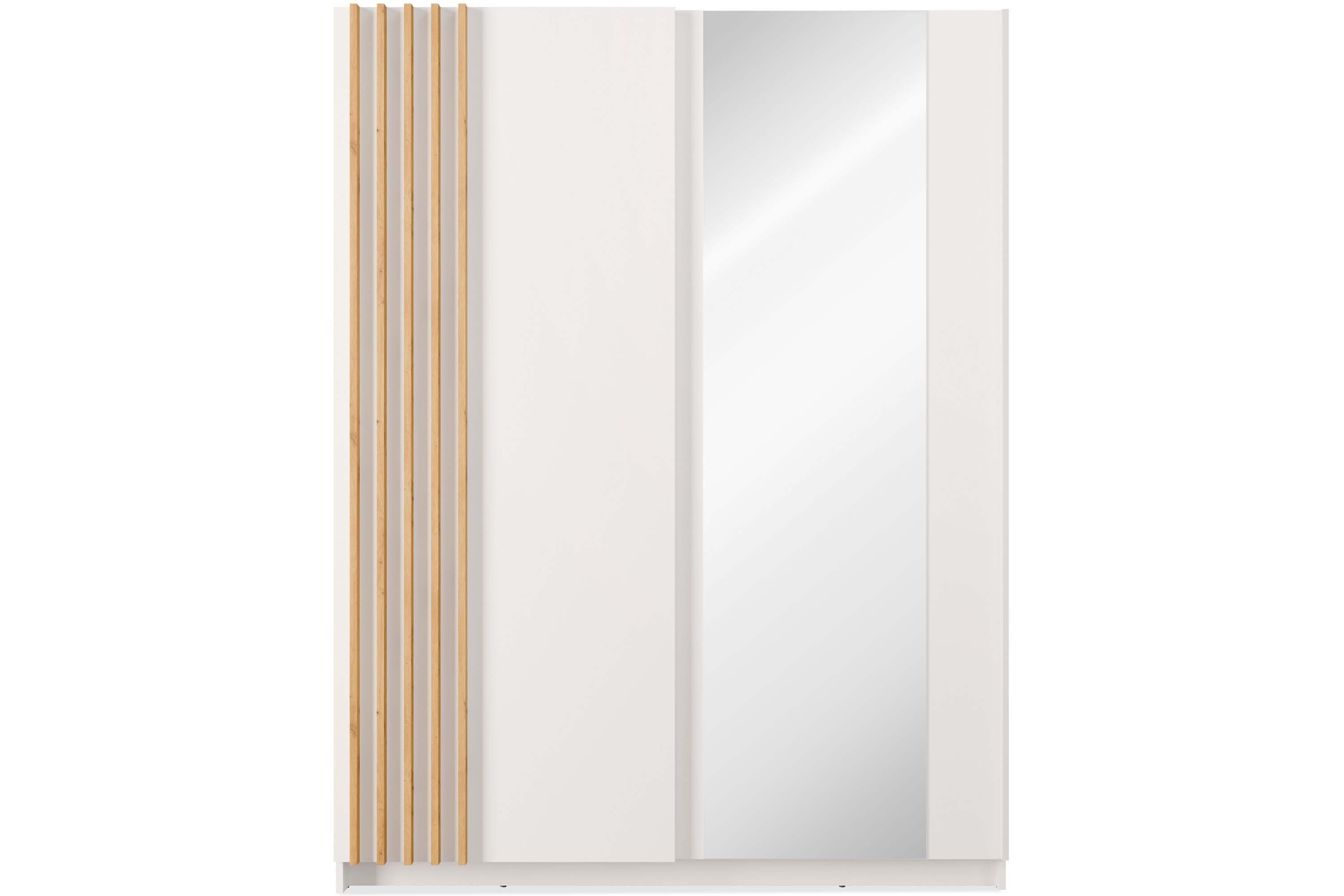 KONSIMO® Schwebetürenschrank CASTARI Kleiderschrank, mit dekorativen Lamell günstig online kaufen