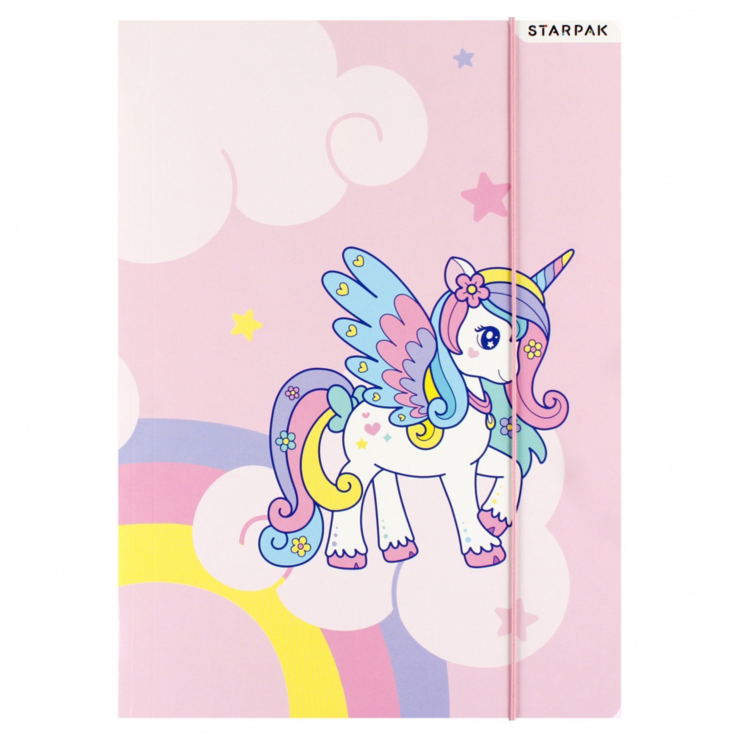 Sarcia.eu Konferenzmappe Einhorn Jurismappe mit Gummizug, rosa A4