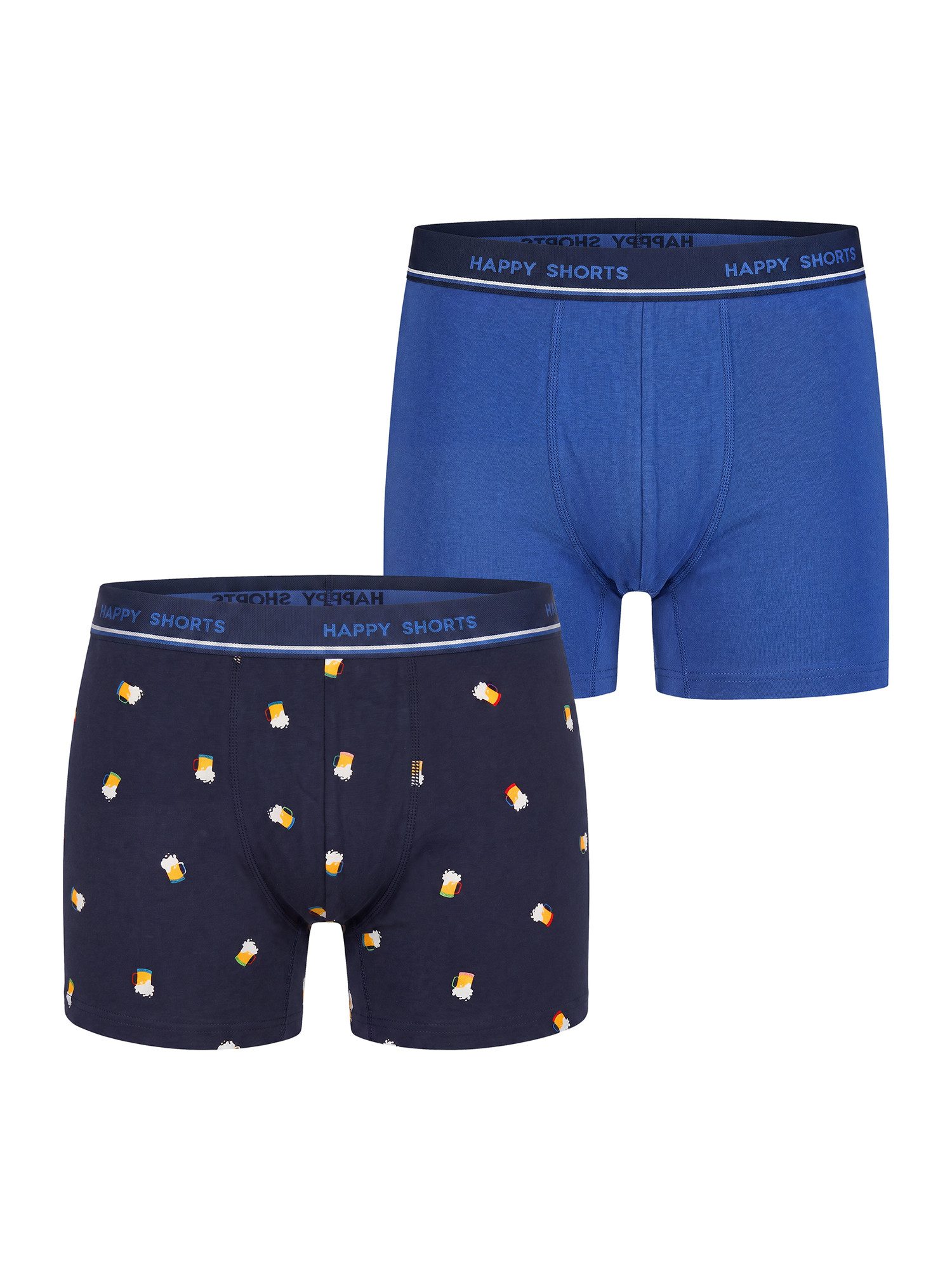 HAPPY SHORTS Trunk Jersey (2-St) Unterhose, Unterwäsche, Boxer Trunk