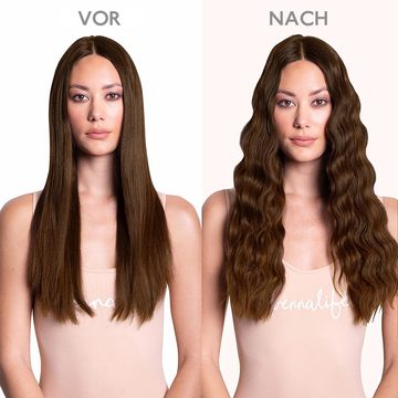 Wennalife Echthaar-Extension Clip in Extensions,Schokoladenbraun