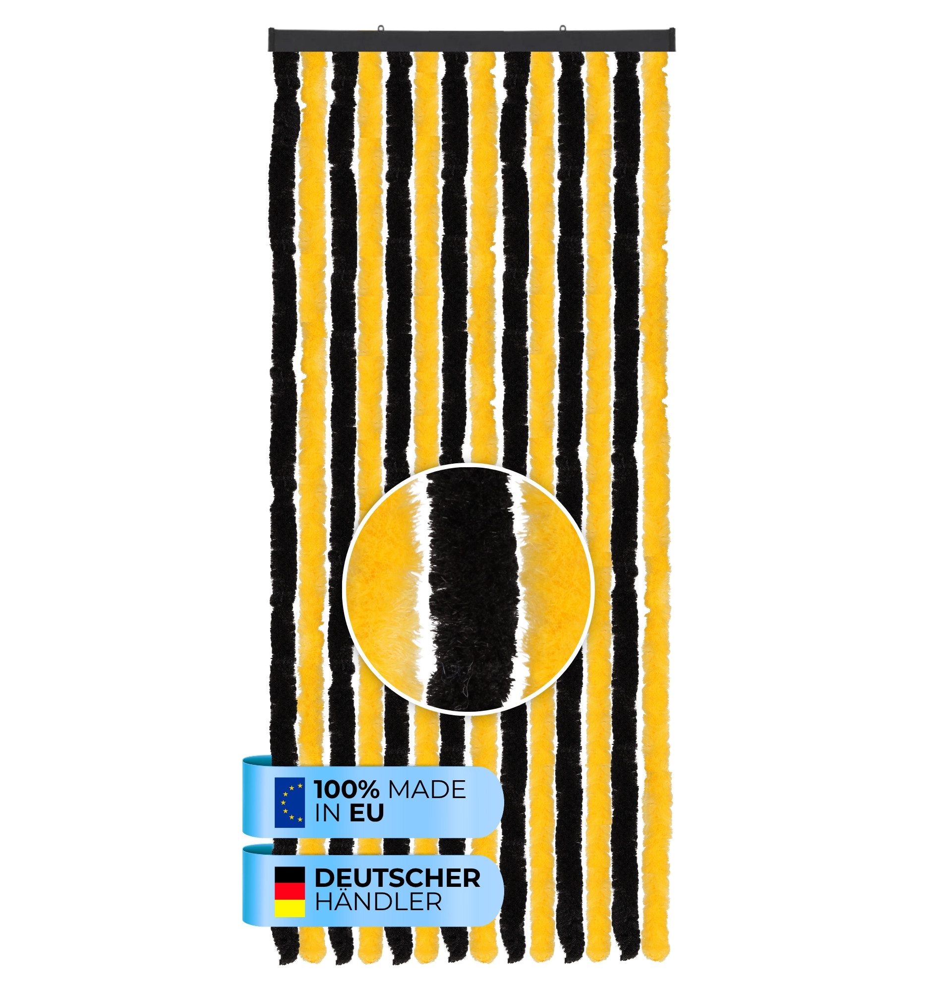 Bestlivings Türvorhang 56x185cm - 160x220cm Insektenschutz Vorhang, blickdicht, Flauschvorhang viele Größen Farben - Outdoor Vorhang