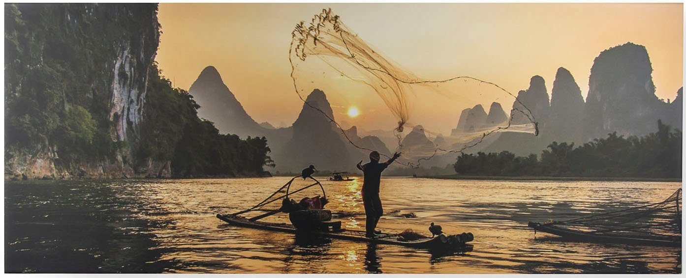 Art for the home Leinwandbild Asiatische Fisher, (1 St) | Leinwandbilder