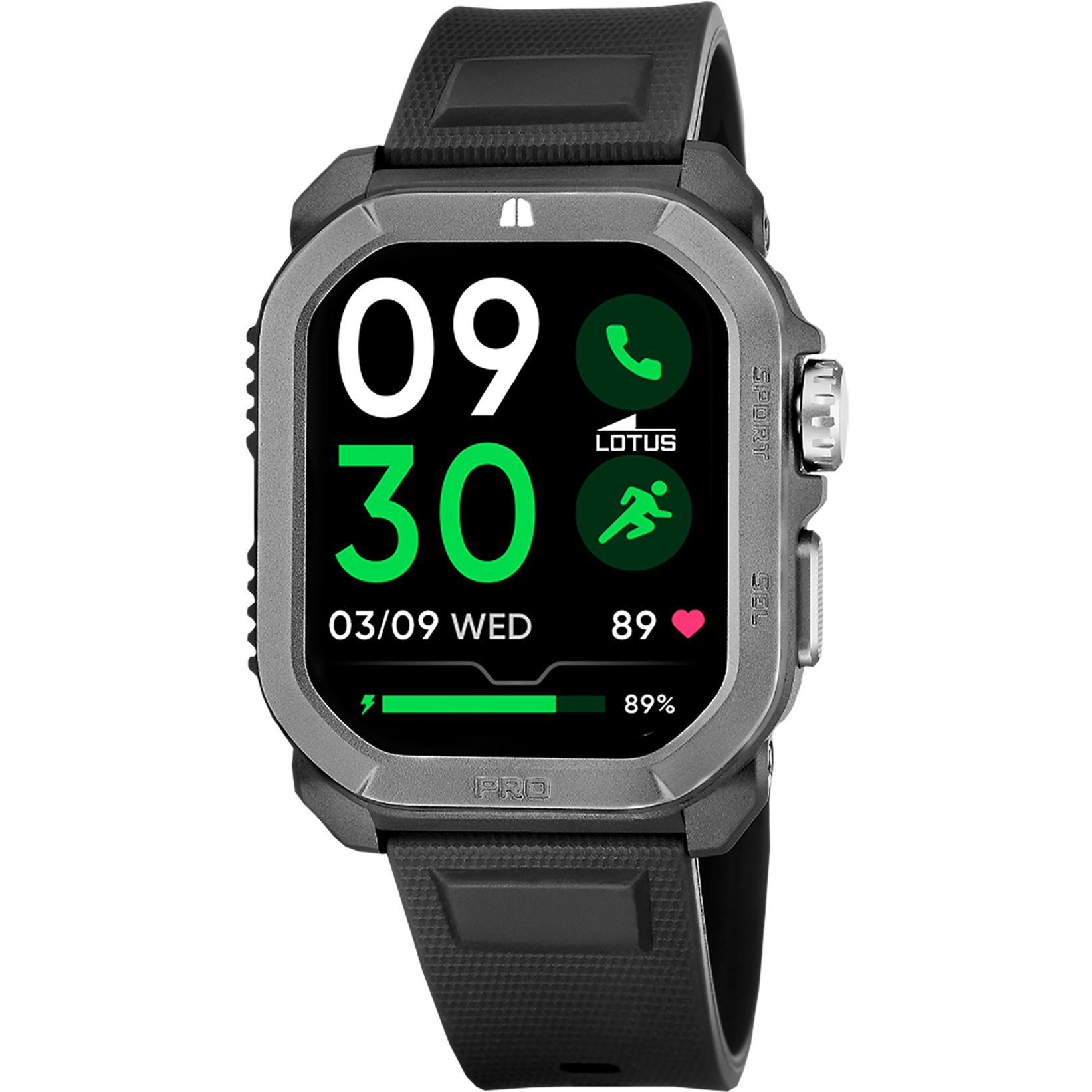 Lotus Smartwatch Smartwatch, Armbanduhr,Herrenuhr,Bluetooth,Steuerung der Smartphone-Kamera,Wecker