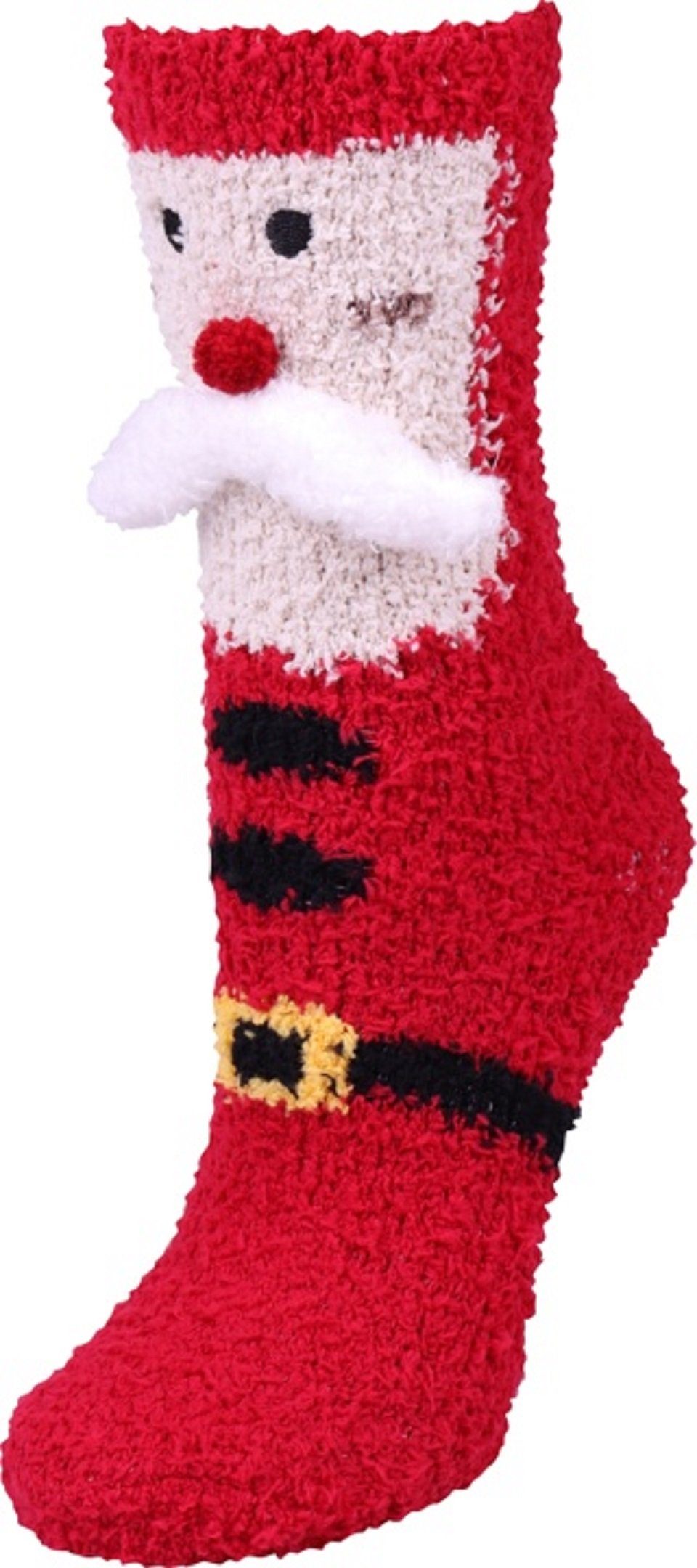 Capelli New York Socken Set - 3x Kuschelsocke in weihnachtlicher Geschenkbox