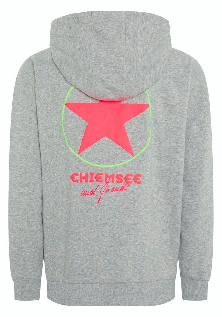 Chiemsee Hoodie Sweatshirt, Grey Loose (1-tlg) Fit Neutral 17-4402M Men