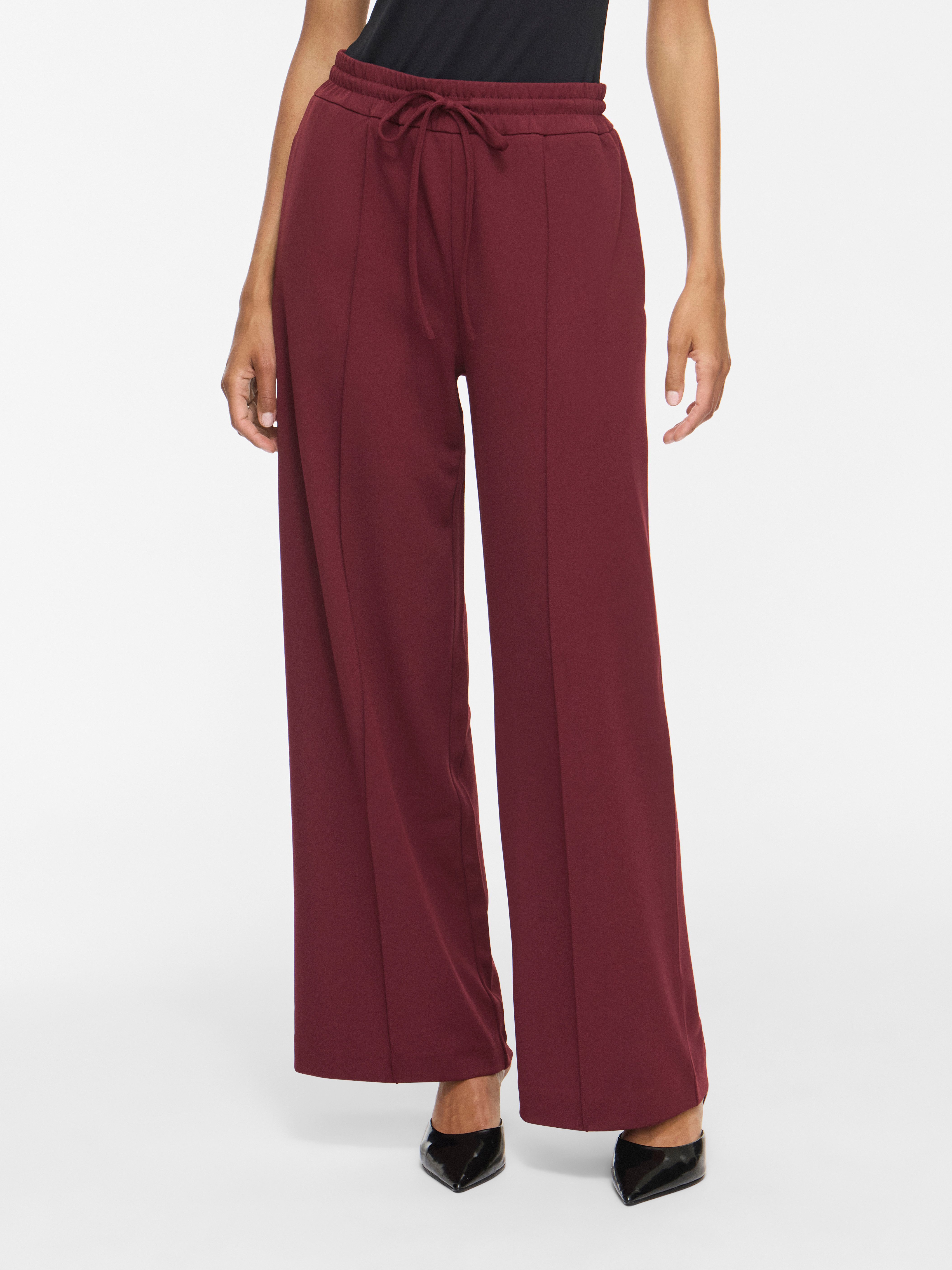 Vila Schlupfhose VICLUA HW WIDE PANTS-NOOS Materialmix