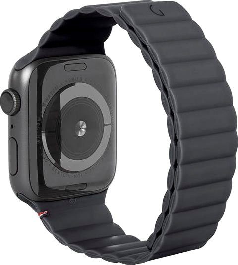 Magnetic DECODED Smartwatch-Armband Lite Strap Silikon schwarz Traction