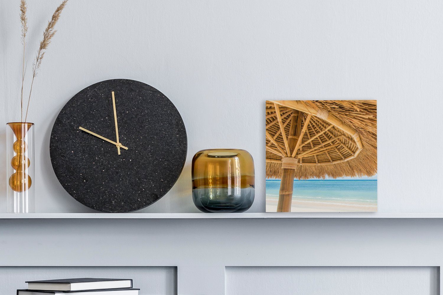 OneMillionCanvasses® Leinwandbild Sonnenschirm - Strand - günstig online kaufen