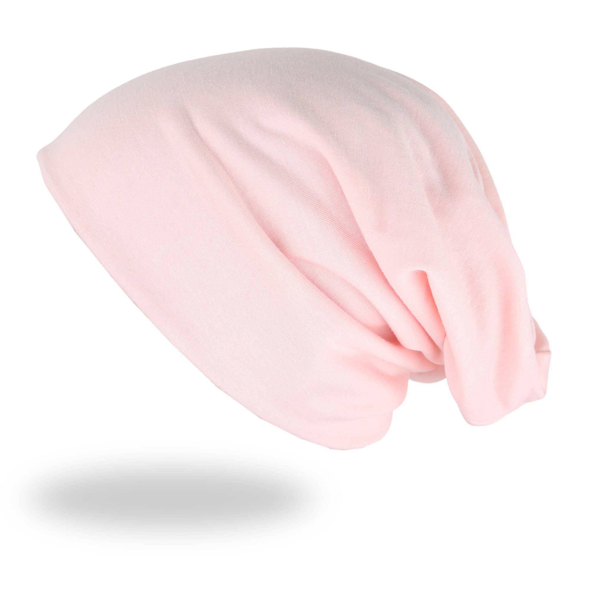 MIRROSI Beanie Unisex Beanie Slouch Mütze Uni, mit Glitzer, Wasched Look (Für Damen und Herren) Onesize, leicht und bequem