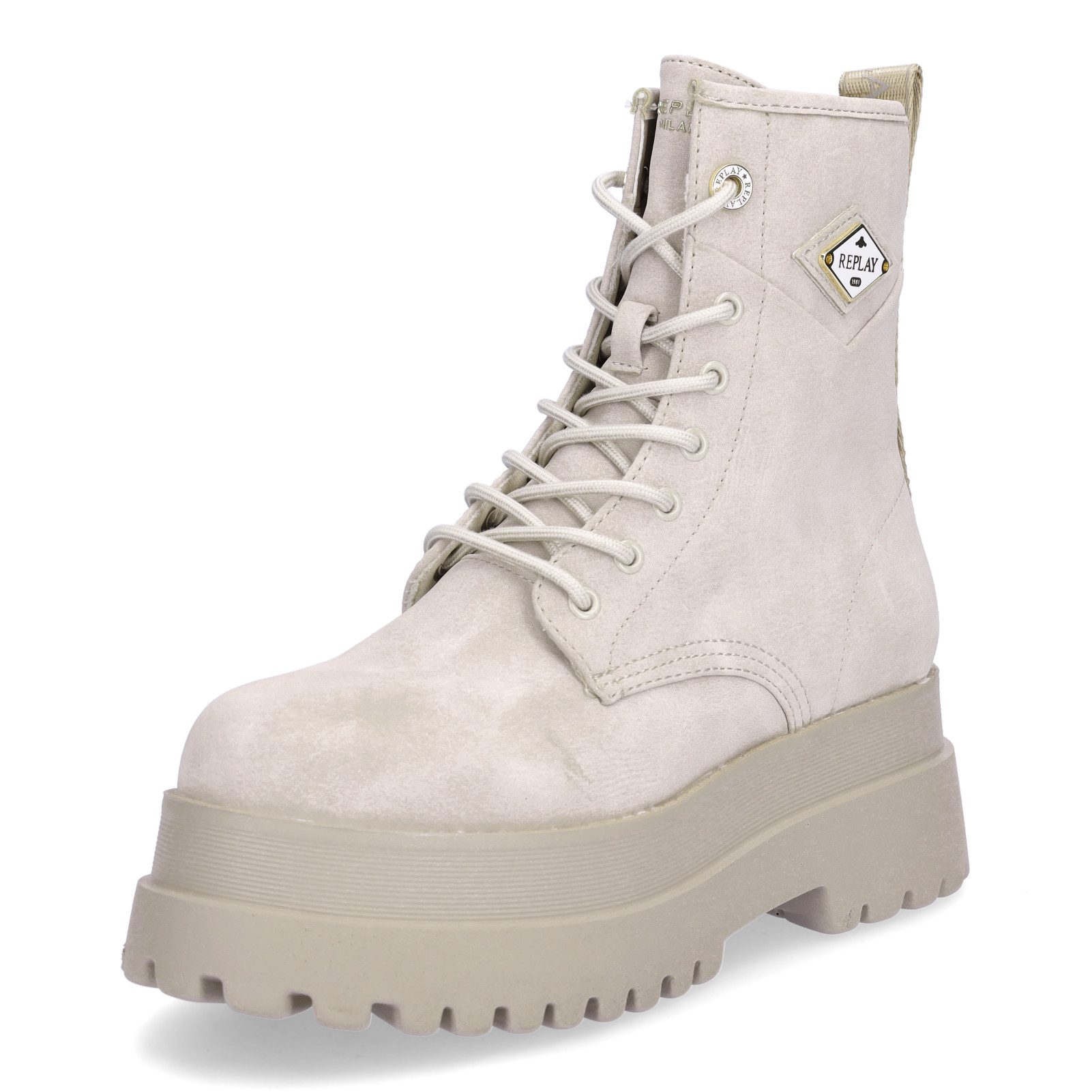 Replay Replay Damen Schnürboot Any Icon beige Schnürboots