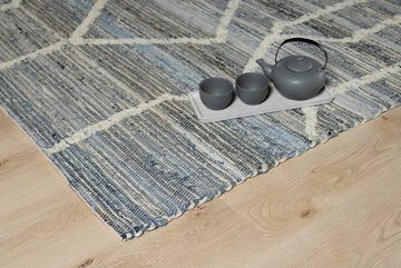 Teppich Soft Borders 160x230 cm, KUNSTLOFT, rechteckig, Höhe: 10 mm, handgefertigter Läufer aus robusten Material