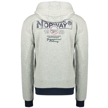 Geographical Norway Funktionsjacke Geographical Norway Herren Sweatjacke421 M Hellgrau