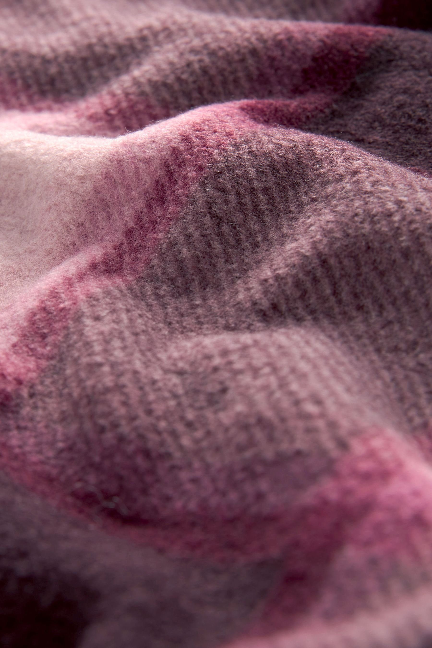Next Fleecehemd Hemdjacke Pink aus (1-tlg) Fleece Check