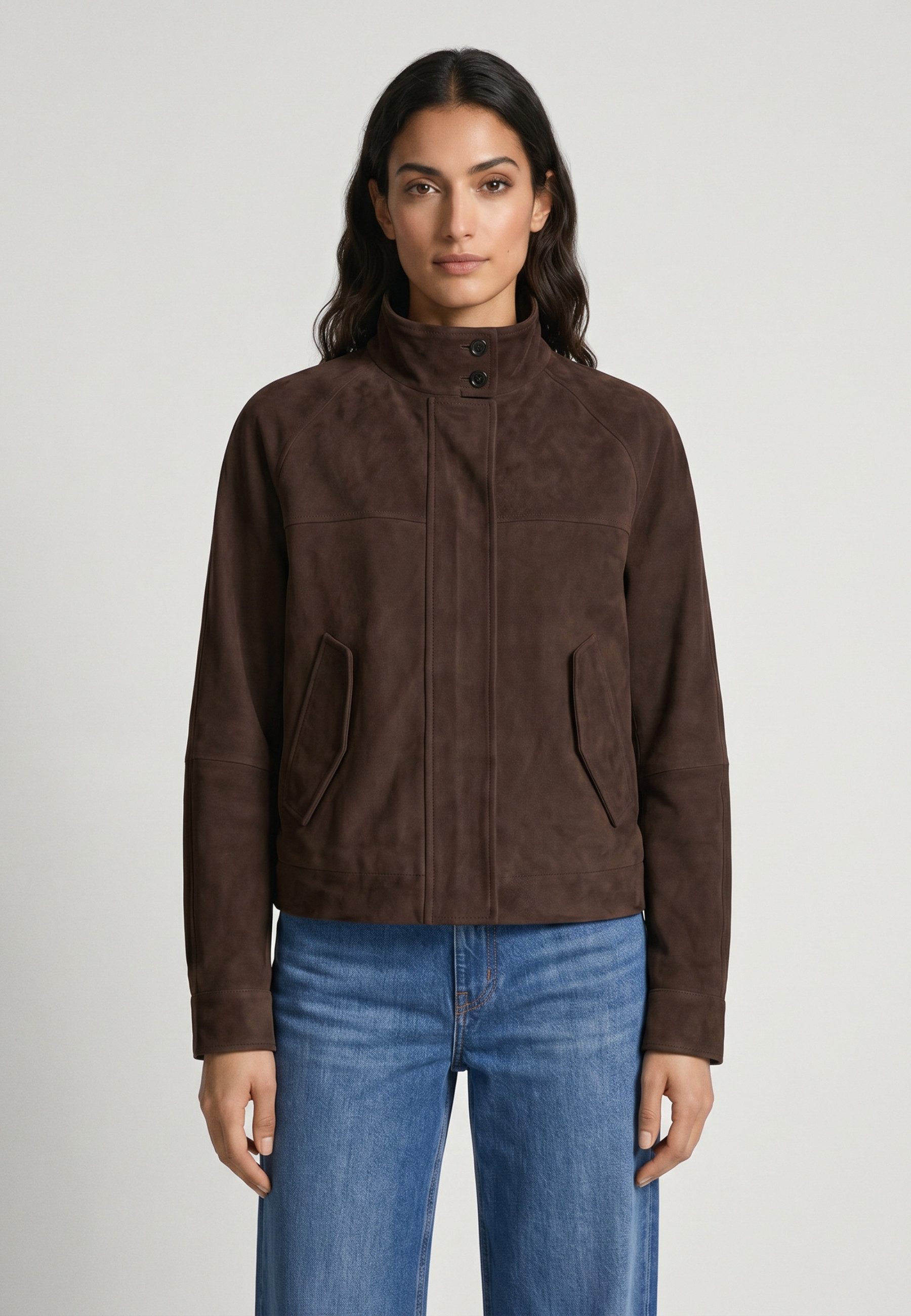 RICANO Lederjacke Adriana Handgefertigt aus echtem Leder