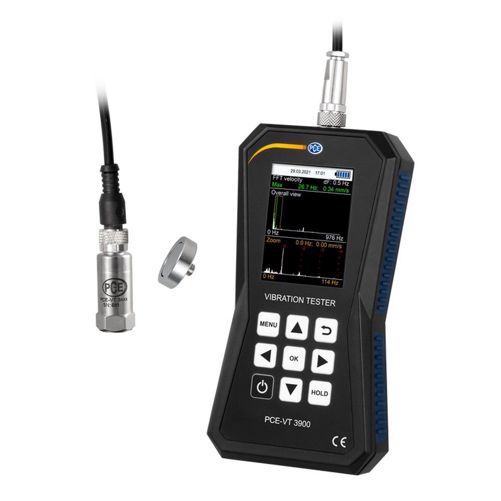 Lasermessgerät Schwingungsmesser 0,0-399,9 m/s² automatische ISO 10816-3 Bewertung