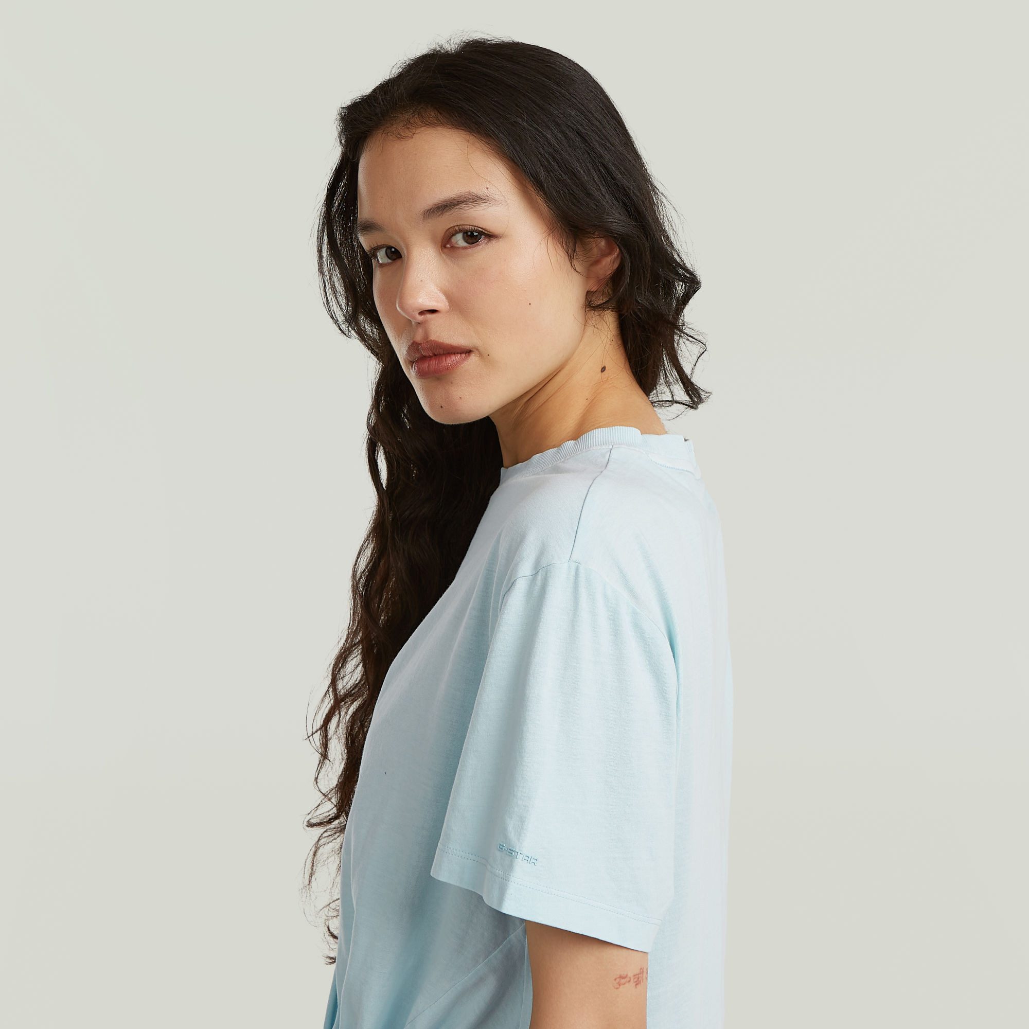 G-STAR T-Shirt Relaxed Knot mit Knotendetail, Rundhalsform