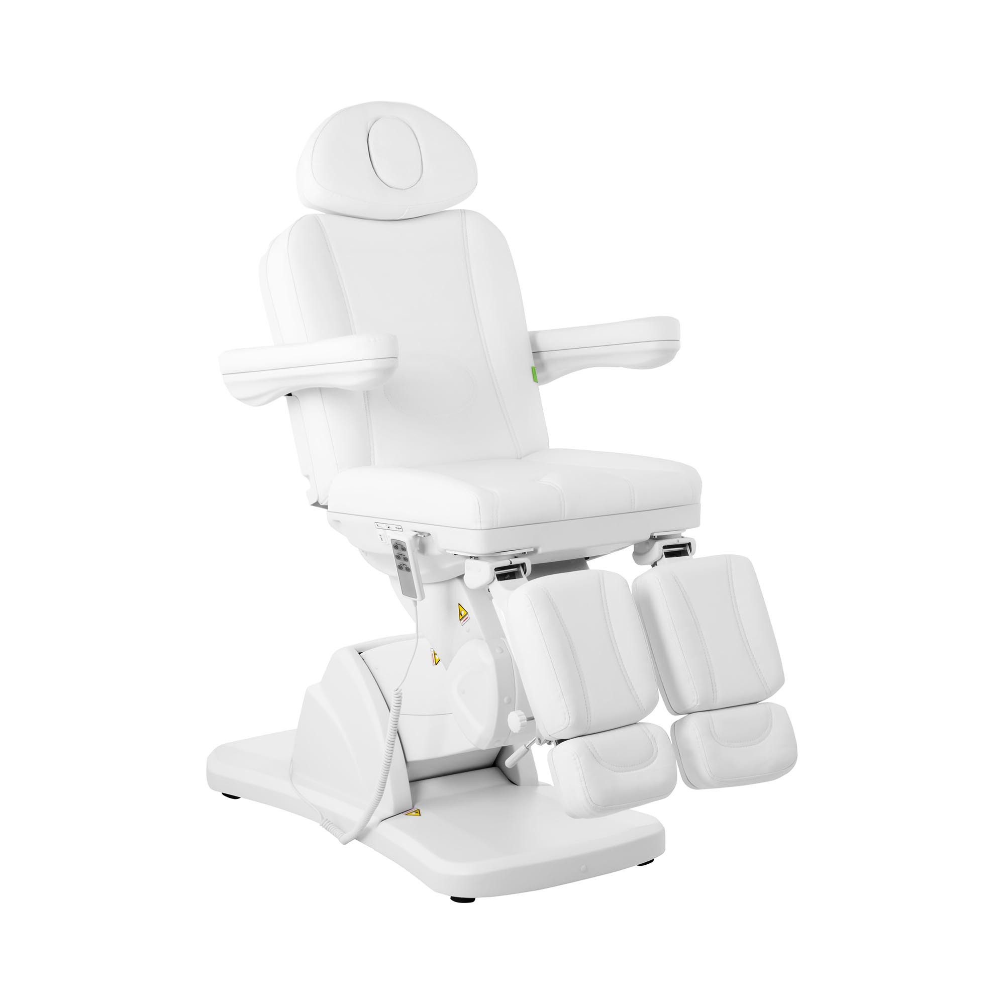 Physa Massageliege Fußpflegestuhl elektrisch Kosmetikstuhl weiß Kosmetikliege