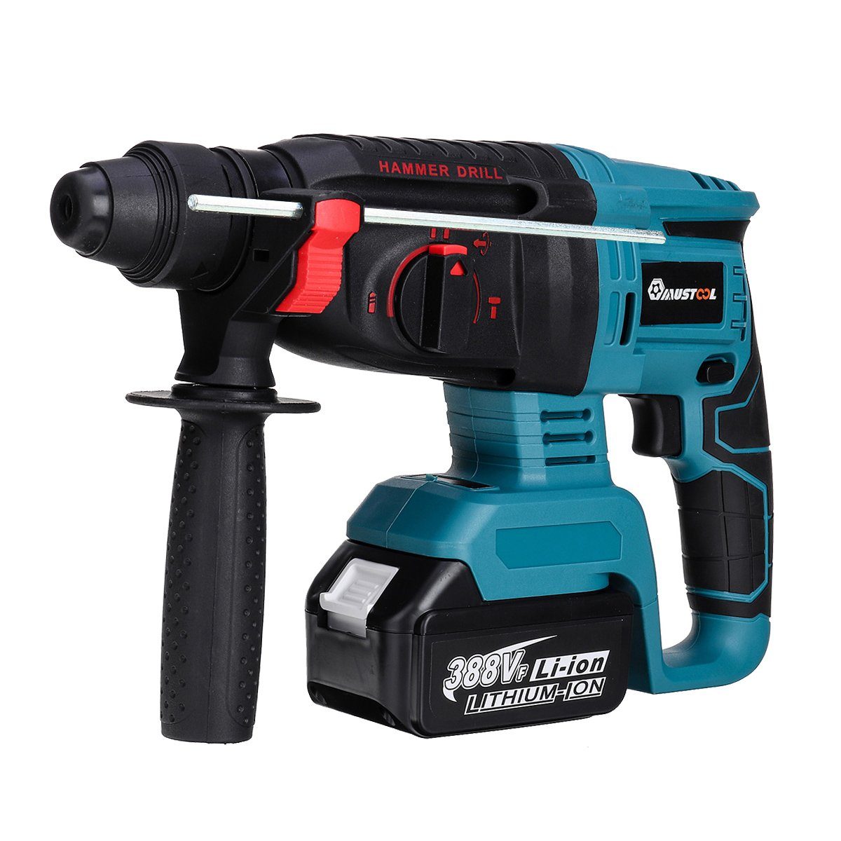 Insma Schlagbohrmaschine 4 IN 1 Multi Elektrowerkzeugsatz, (4-tlg., Bürstenlose 125mm Winkelschleifer + Bohrmaschine + Elektrischer Hammer), inkl. 2 Akkus Set und Koffer