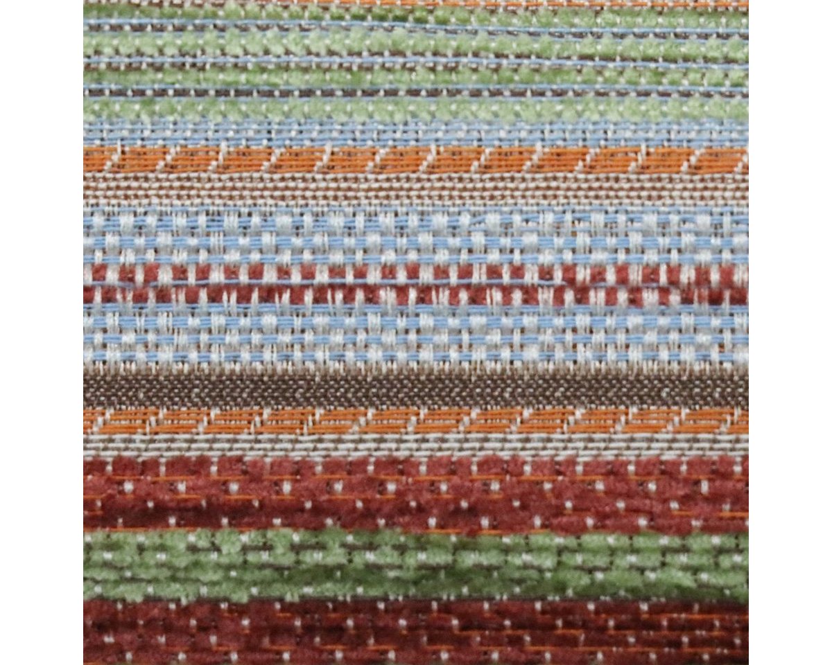 Thumbnail - SCHÖNER LEBEN. Stoff Möbelstoff Bezugsstoff KRUMBACH Streifen blau grün rot orange