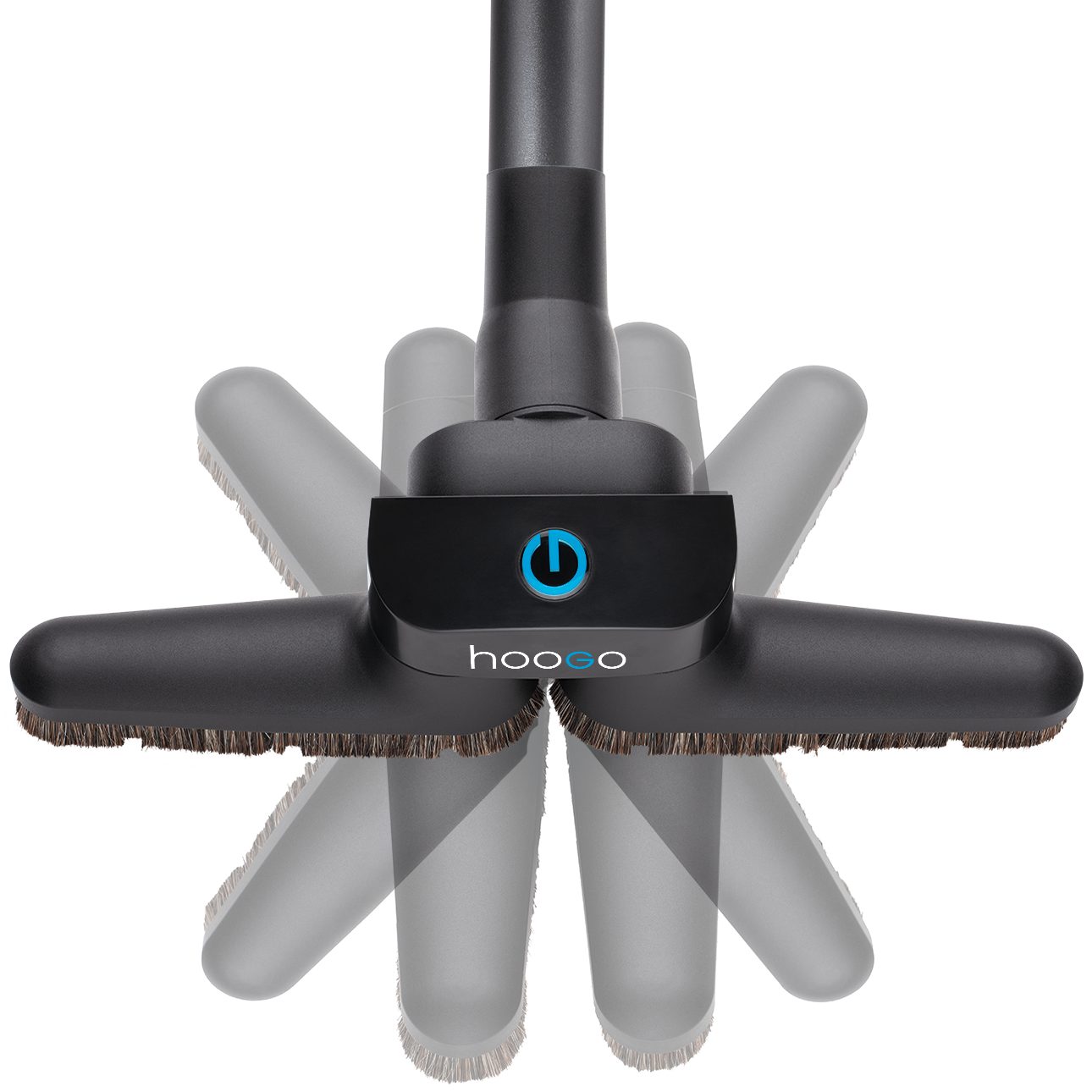 hoogo Teppichdüse hoogo flipflop Flexdüse, Zubehör für Modell hoogo B3+ und alle handelsüblichen, kabelgebundenen Bodenstaubsauger mit rundem 32/35 mm Saugrohr, mit optionalem Adapter auch geeignet für Dyson Modelle V10, V11, und V15, Flex Düse 35mm / 32mm, alle Bodenstaubsauger, integrierter Möbelschutz