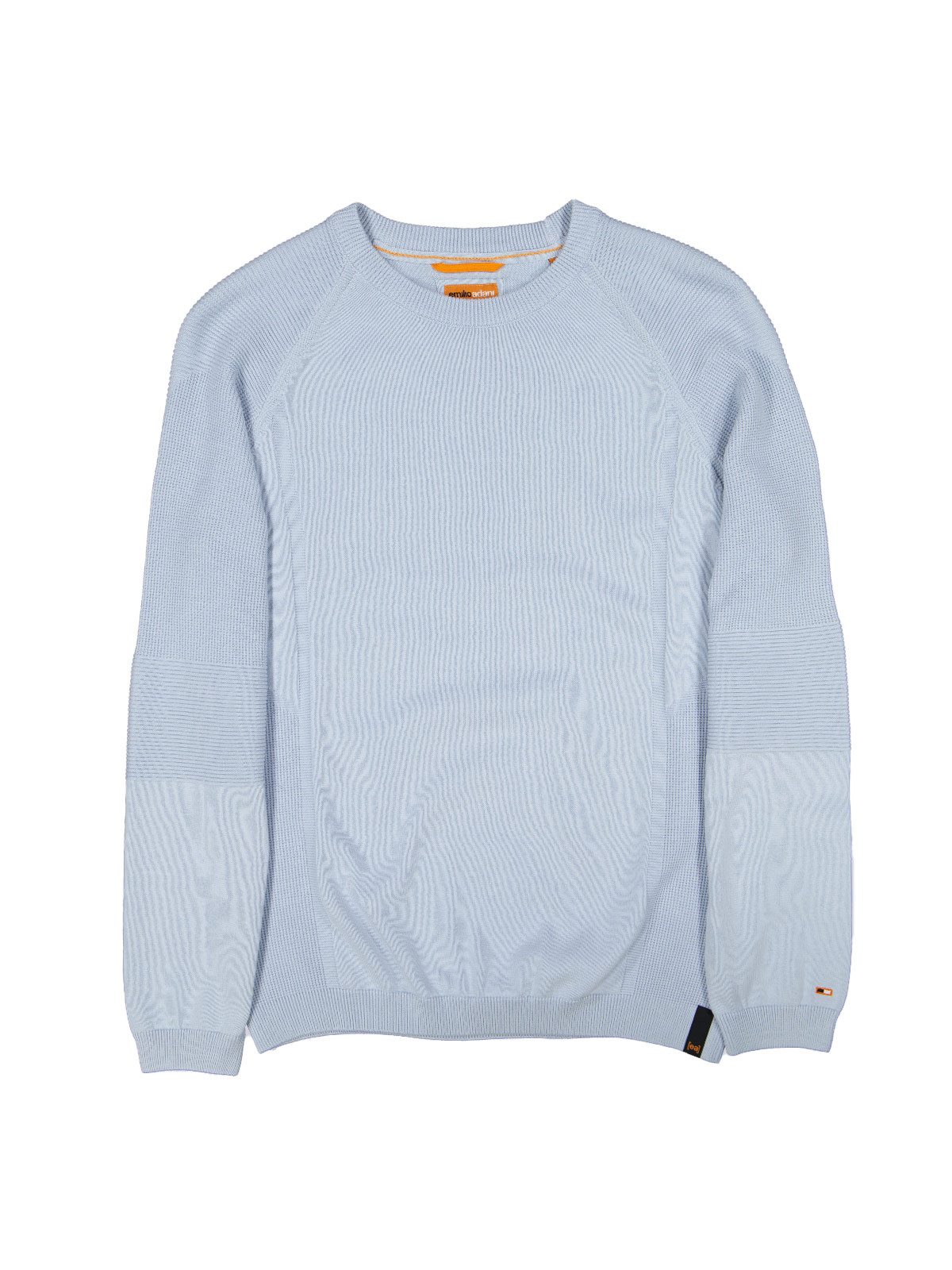 emilio adani Rundhalspullover Herren Pullover uni, Hellblau