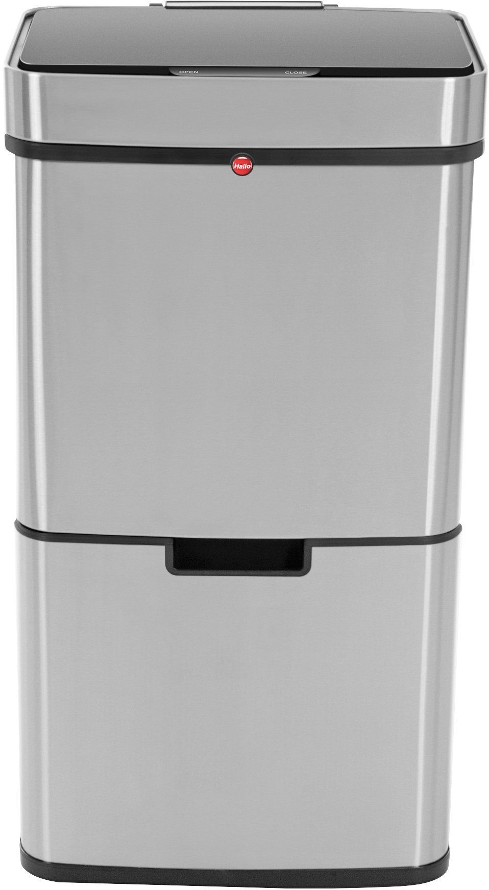 Hailo Mülltrennsystem Öko Vario XL, 54 Liter, Edelstahl, Kunststoff Inneneimer, Sensortechnik – Bild 4 von 5