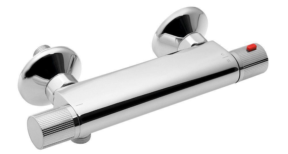 Aqualine Brausethermostat ACTION thermostatische Duscharmatur, Chrom Aqualine-MB155