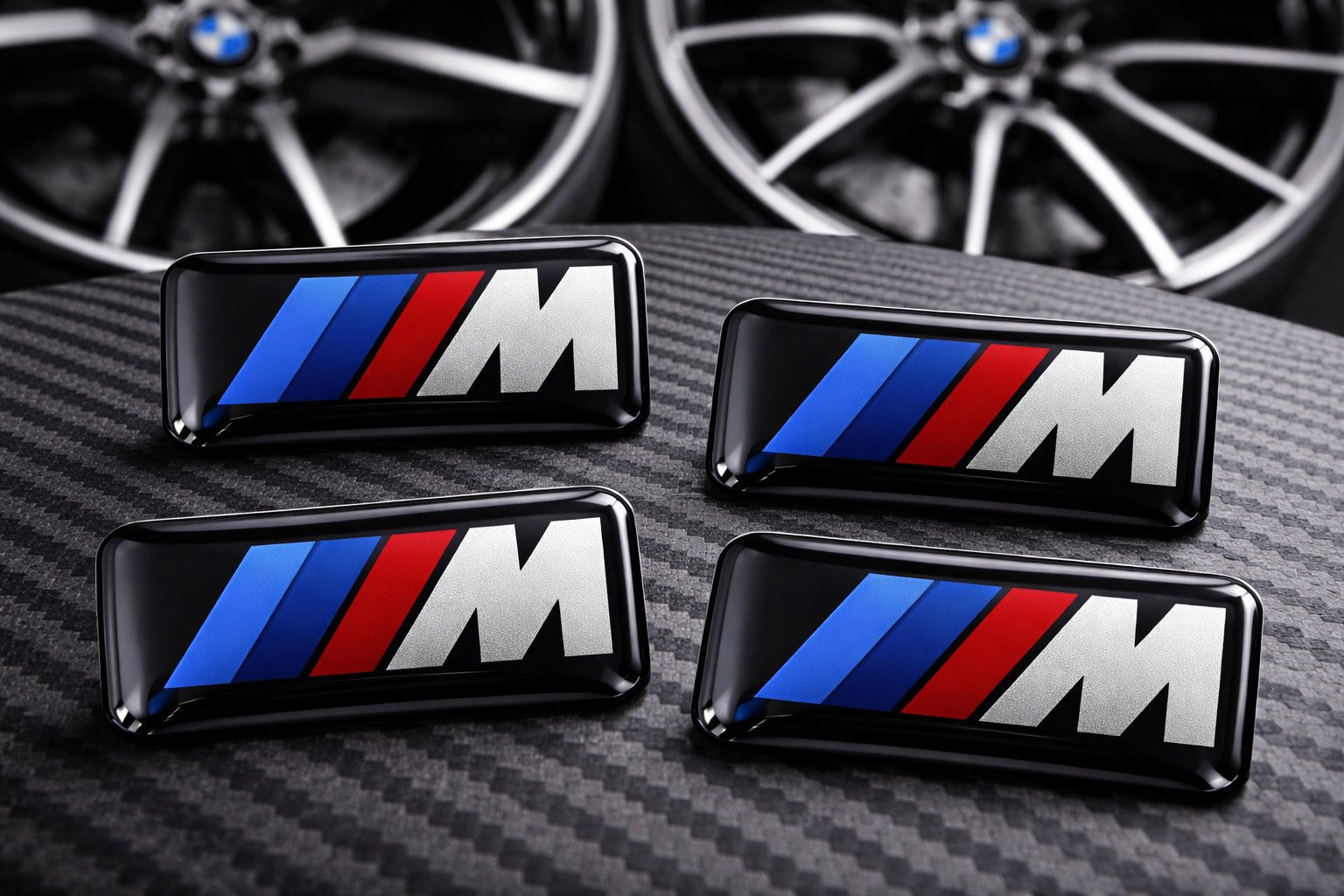 BMW Felgenaufkleber BMW Felgendeckel M-Zeichen 4x Emblem Aufkleber Limited Edition, (1tlg)