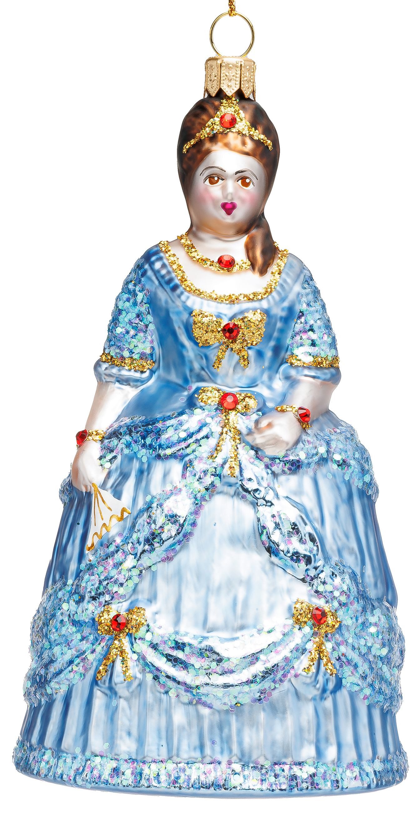 SIKORA Weihnachtsbaumkugel Sissi besondere Weihnachtskugel Glas Figur Anhän günstig online kaufen