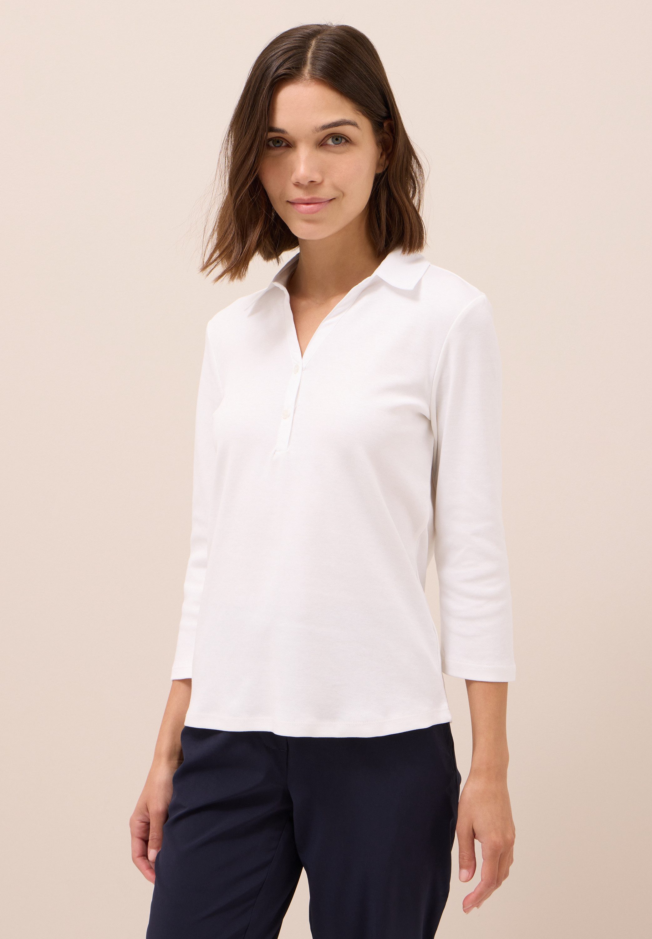 CECIL Poloshirt aus reiner Baumwolle