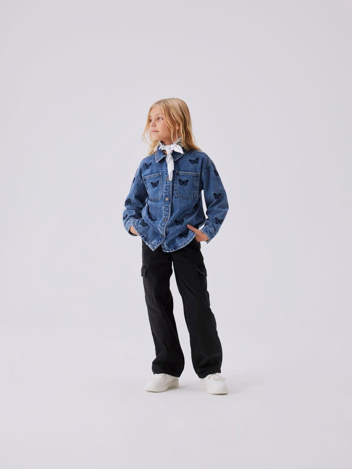 Name It Weite Jeans NKFROSE HW WIDE CARGO JEANS 6190-BS – Bild 5 von 5