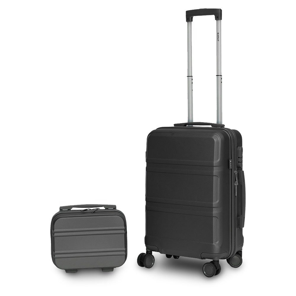 Barut Kofferset Reisekofferset 2-teilig Modell Anubis Schwarz, (Set, 2 tlg., MS-19036)