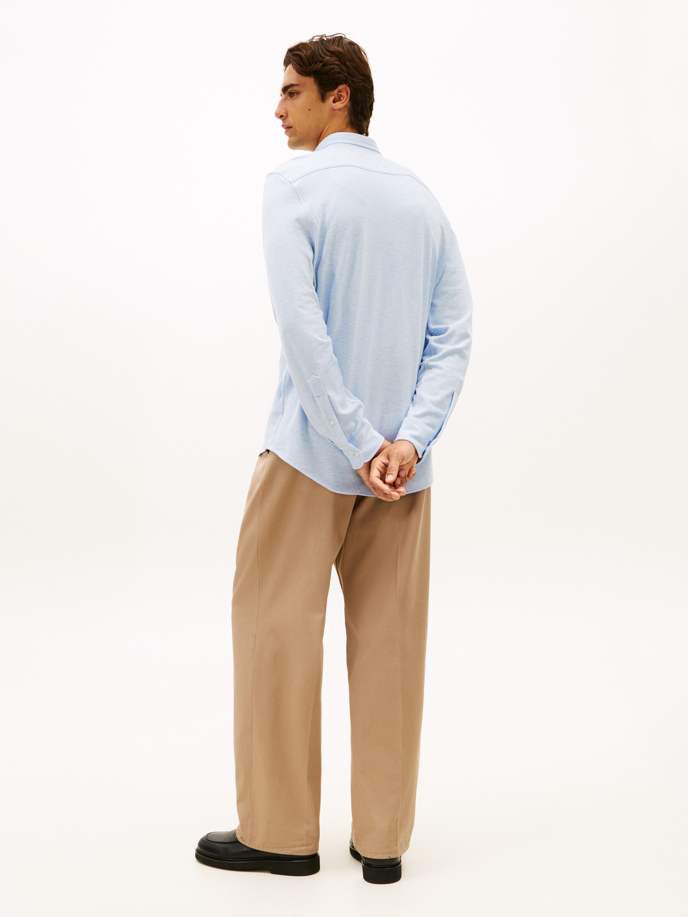 Tommy Hilfiger Langarmhemd KNIT PIQUE FEATHERWEIGHT – Bild 5 von 5