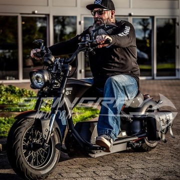 Star-Biker E-Motorroller E-Roller Stingray Harley Pro - E-Motorrad 50 km/h - E-Chopper - M1PS, 3500,00 W, 48 km/h, Harley Design