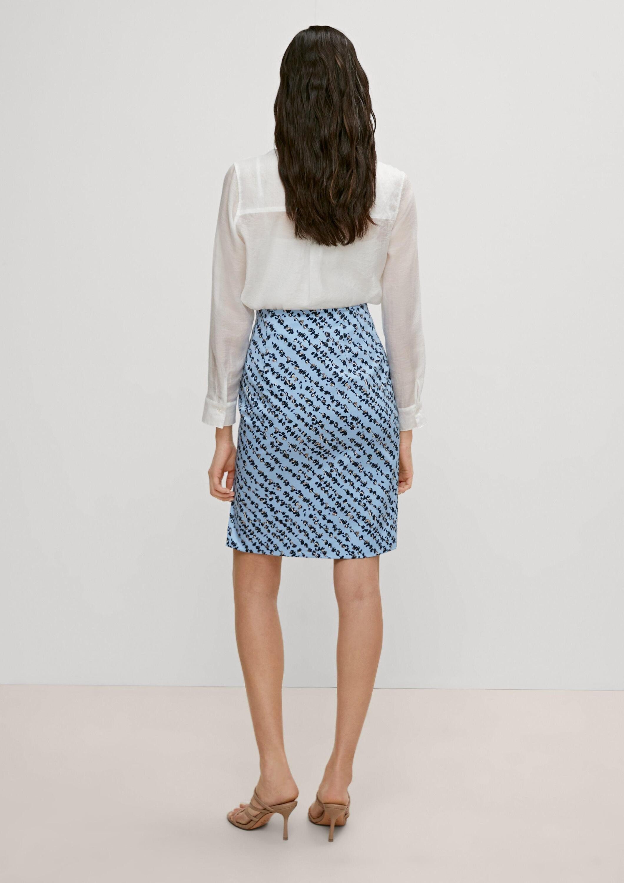 comma Minirock Rock Rock mit Allover-Print