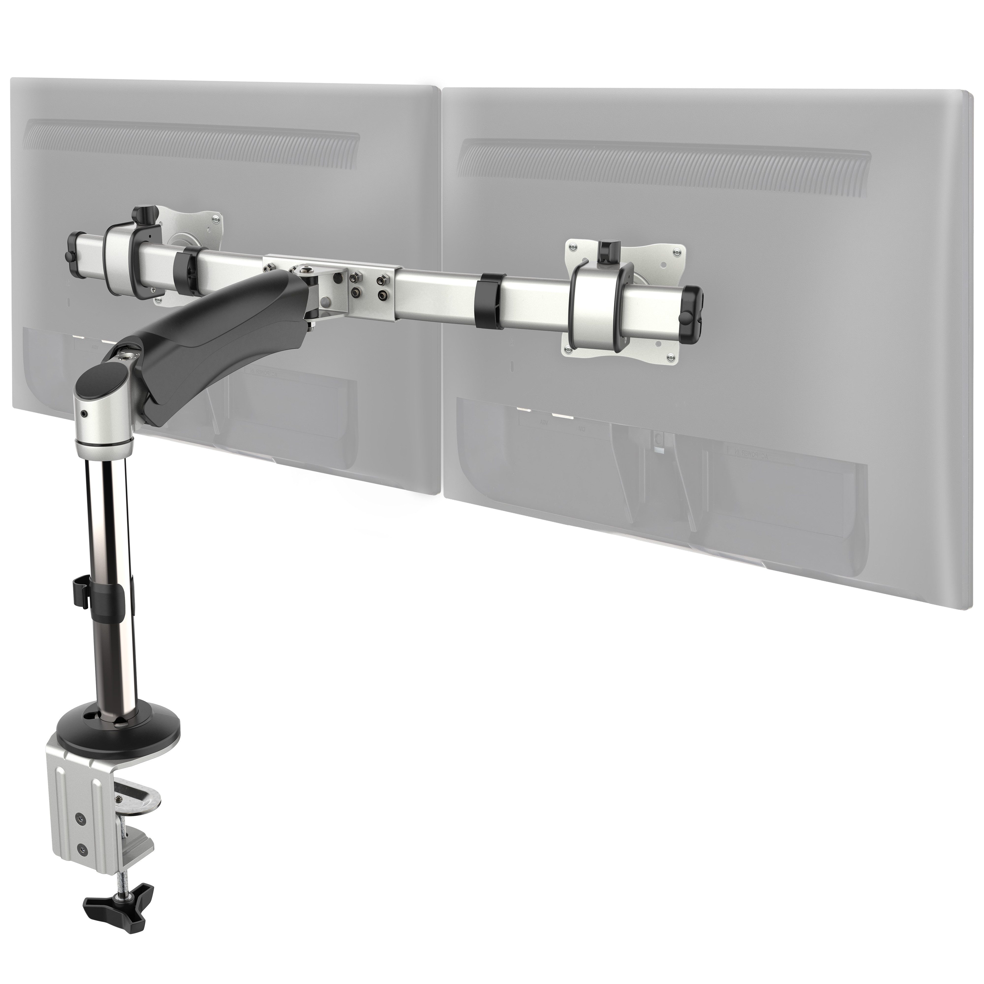 RICOO Monitor-Halterung TS3711, (bis 32 Zoll, 1-tlg., Tischhalter 2 Monitore Gasfeder Dual Monitorständer Bildschirm Halter)