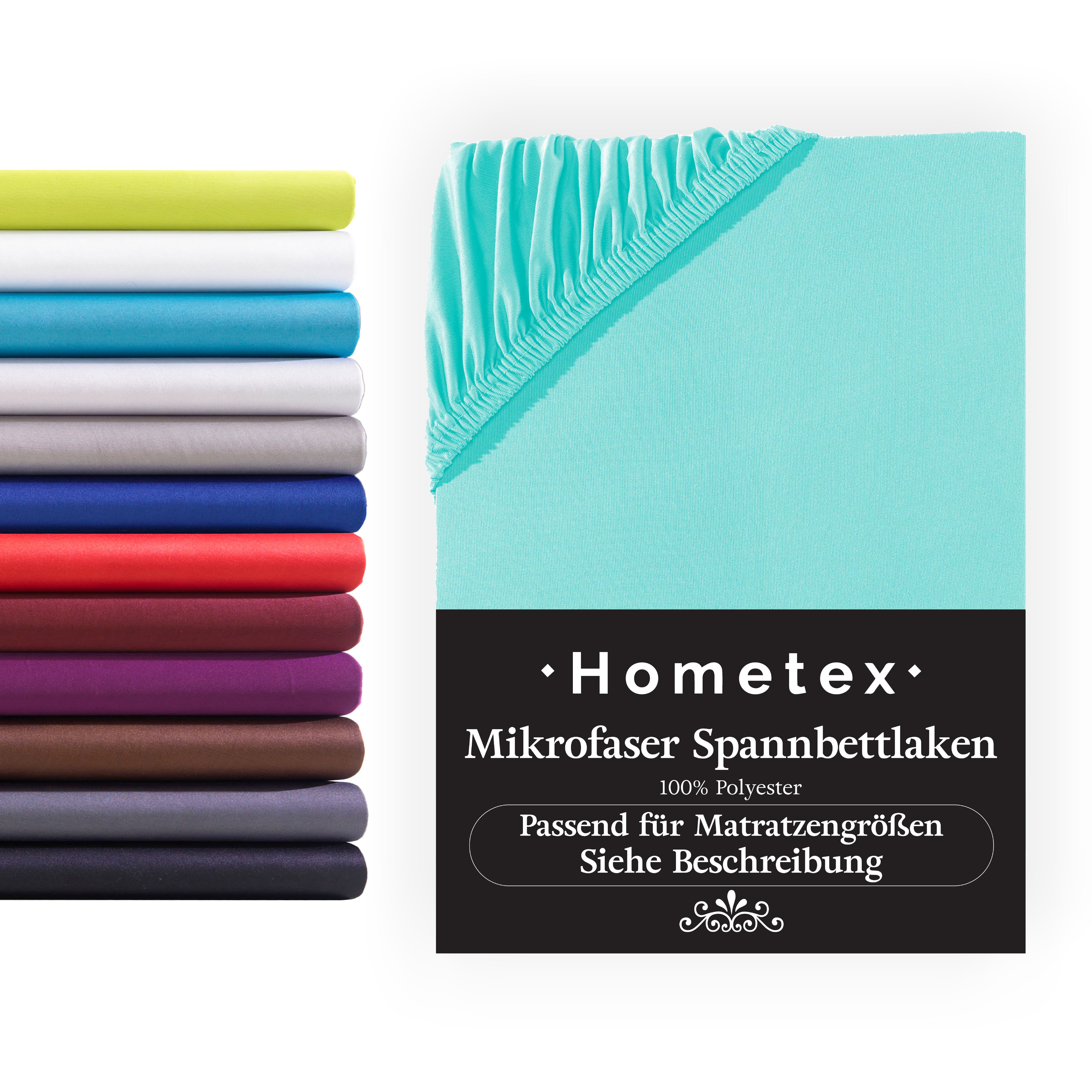 Hometex Premium Textiles Spannbettlaken Mikrofaser Spannbettlaken, günstig online kaufen