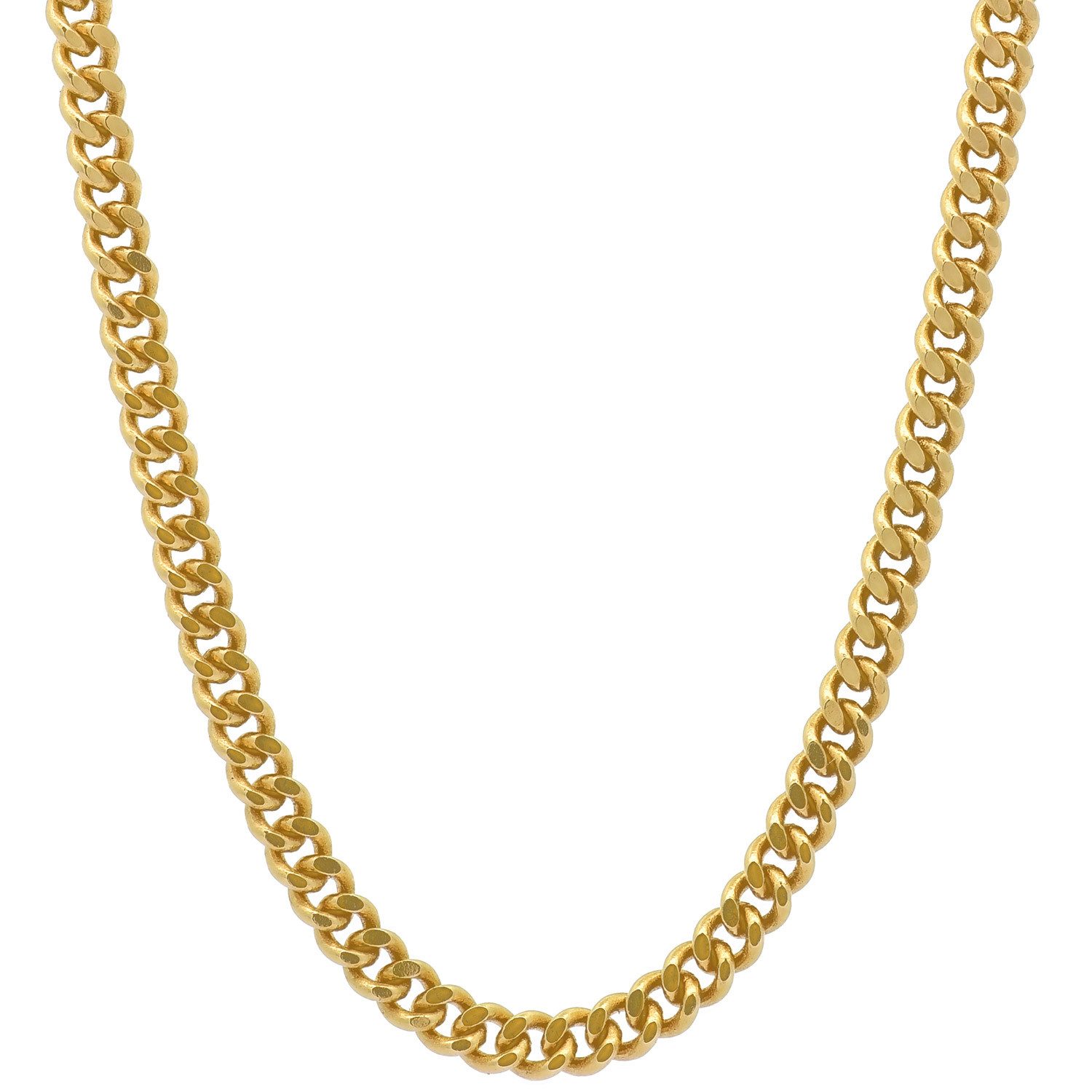 HOPLO Panzerkette Goldkette Panzerkette Länge 38cm - Breite 2.1mm - 750-18 Karat Gold, Made in Germany – Bild 4 von 5