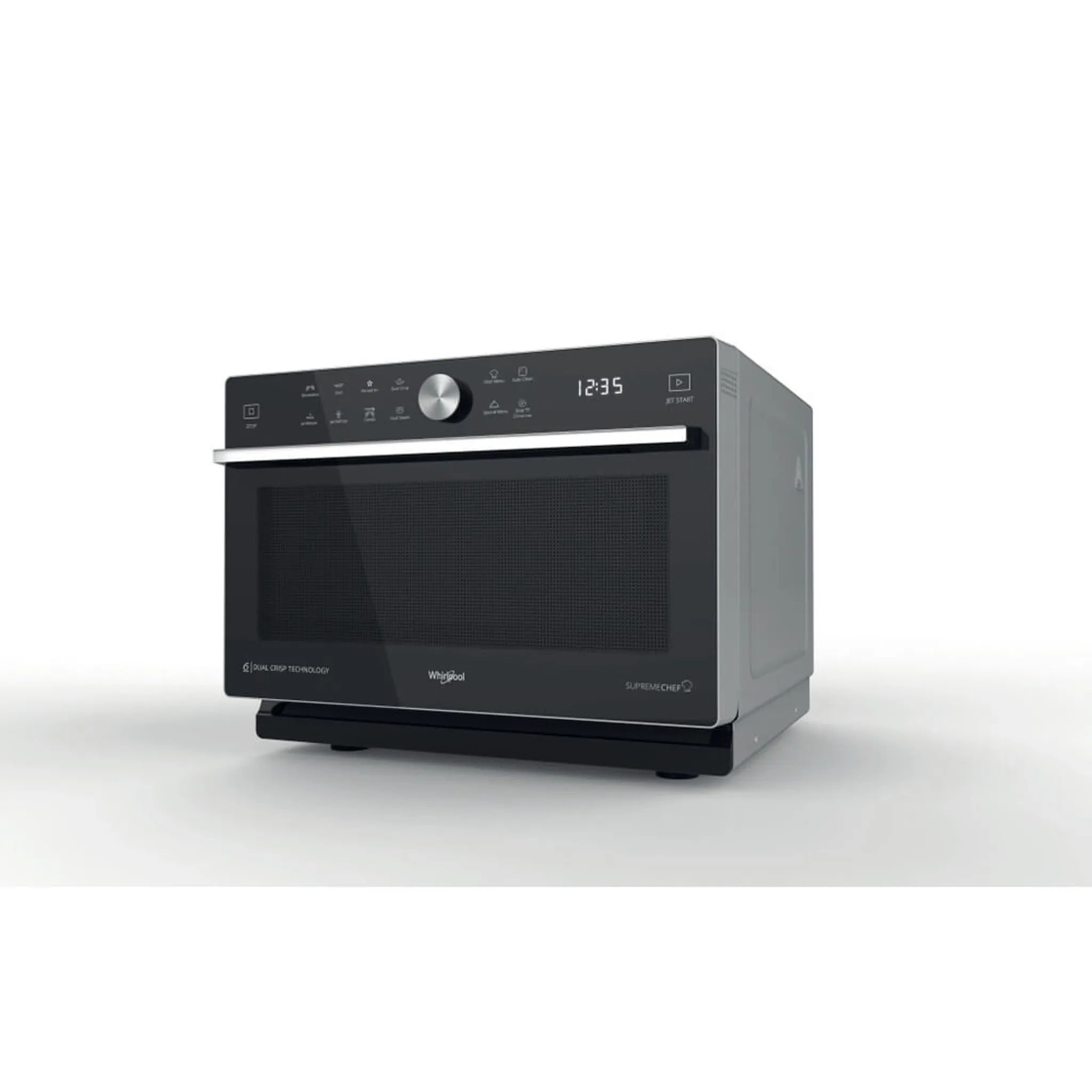 Whirlpool Backofen mit Mikrowelle Supreme Chef Supreme Chef MWSC 933 SB, 6TH SENSE Technologie, CrispFry, Jet Start, Jet Defrost, Dampffunktion