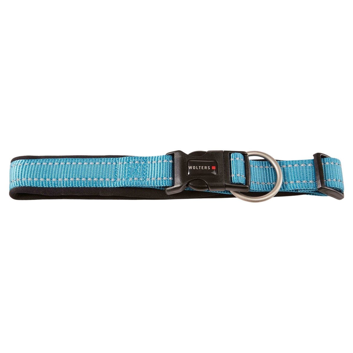 Wolters Hunde-Halsband Halsband Soft & Safe reflektierend aqua/schwarz