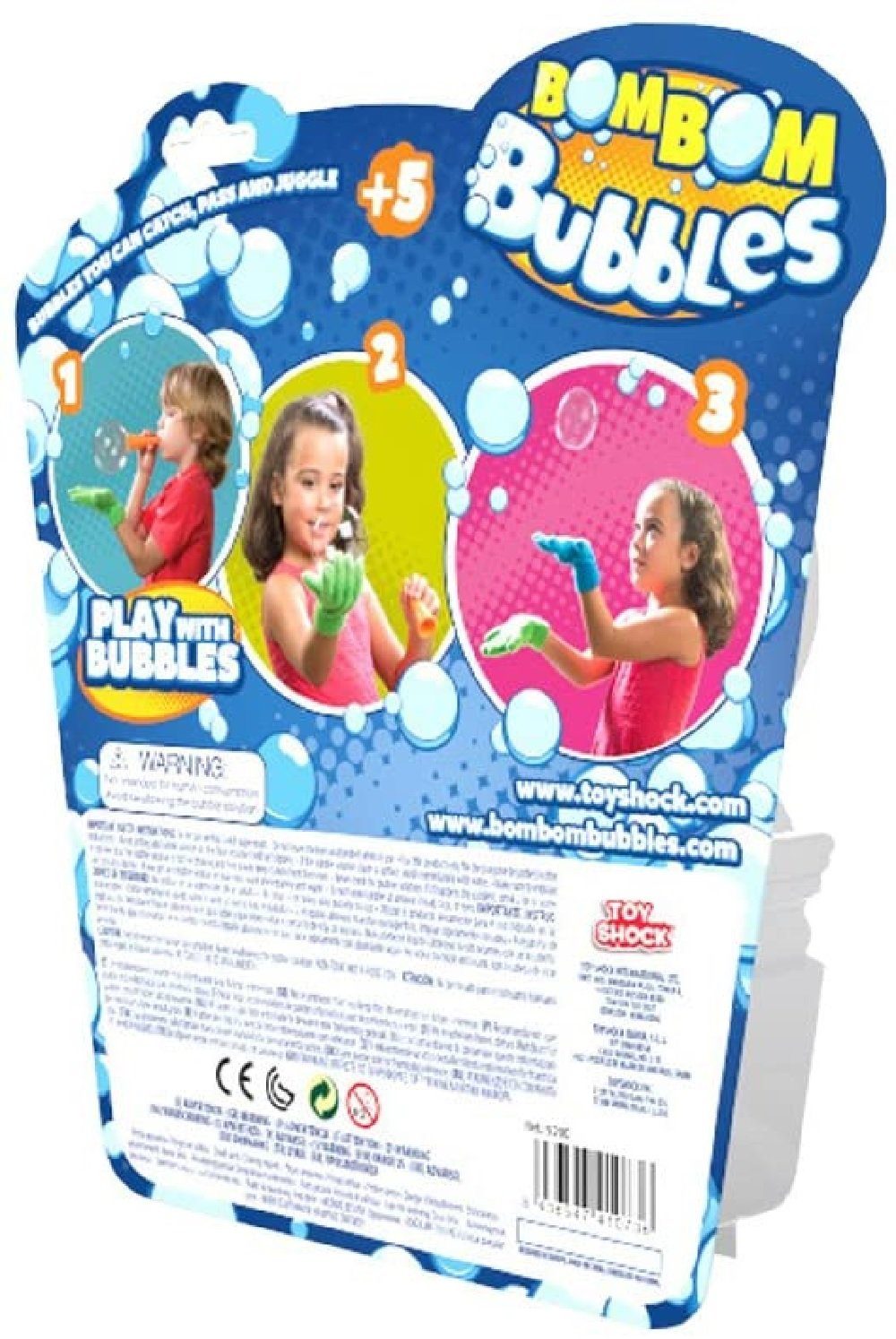 Luna24 simply great ideas... Seifenblasenspielzeug Seifenblasen zum Anfassen mit Handschuh und Zubehör, Magische Seifenblasen zum Anfassen