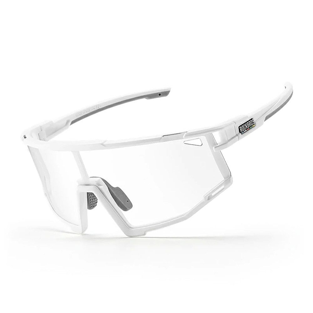 ROCKBROS Fahrradbrille Sportbrille Sonnenbrille Rennradbrille, (Spar-Set, 1-St., 145 x 60 mm leicht), photochrome Gläser, TR90-Rahmen, 30 g, Korrektureinsatz