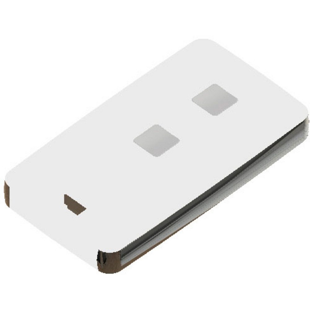 Teko Gehäusedeckel TEKO 13122.44 Fernbedienungsgehäuse 71.5 x 39.3 x 11.5 ABS, Zink Schw